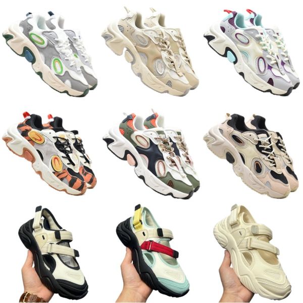 Bot kadınlar vintage spor ayakkabılar erkekler tıknaz topuk ayakkabıları hooploop spor sandalet yaz tasarımcı ayakkabıları lüks koşu koşu slip olmayan gündelik seyahat kauçuk dip