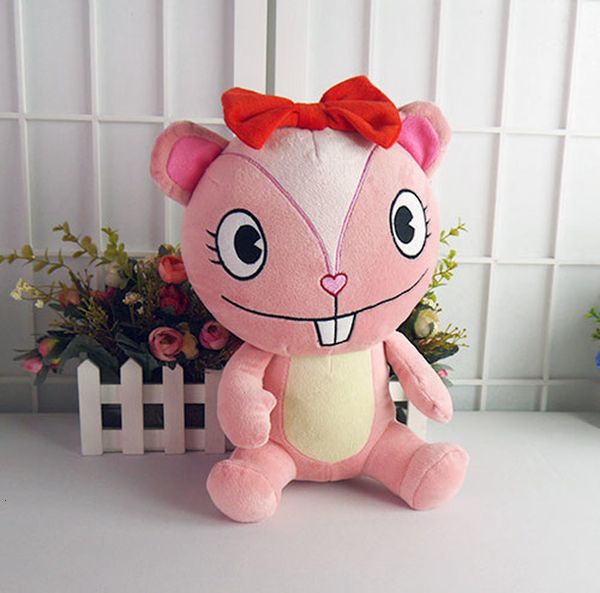 Плюшевые куклы Аниме Happy Tree Friends Плюшевые игрушки HTF Giggles Figure Doll 32см Подушка-наполнитель Мультфильм Косплей для подарка 230626