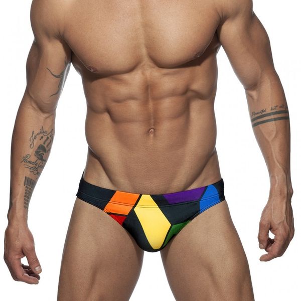 Roupa de banho masculina Calções de banho Shorts Trunks Verão Gay Masculino Fato de banho push up acolchoado Praia Fato de banho biquíni 230625