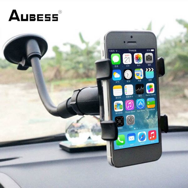 Soporte Universal para teléfono de coche Aubess, soporte para espejo retrovisor, soporte para teléfono, soporte Flexible ajustable para el hogar perezoso para iPhone Xiaomi