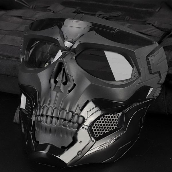 Yenilik Oyunları Maske Tam Yüz Kafatası Cosplay Cadılar Bayramı Skeleton Airsoft Masquerade Parti Mask Paintball Askeri Savaş Oyunu Yüz Koruyucu Mas 230625