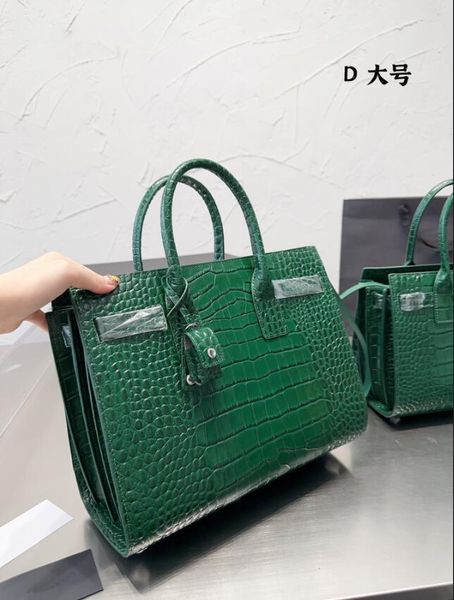 2024 Totes Качественные сумки Alligator Tote Sags Женщины сумочки с органами поперечный магазин дизайнерские сумки кошелек мульти карманная кожа