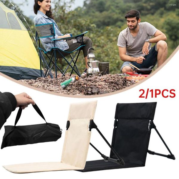 Camp Furniture Outdoor-Picknick-Klappstuhl, leichter tragbarer Campingstuhl, Stadionsitze, Lazy Chairs, Bleacher-Kissen für den Strand