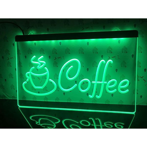 Novidade Itens Cafeteria Café Cappuccino Café LED Neon Sign-3D Carving Wall Art para Home Room Bedroom Office Farmhouse Decor 230625