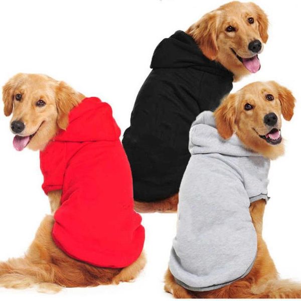 Hoodies Herbst Winter Haustiermantel Feste Farbe großer, mittlerer Hundekleidung Haustier Hoodie Schnauzer französische Bulldogge Goldene Haare Haustierhundwächter