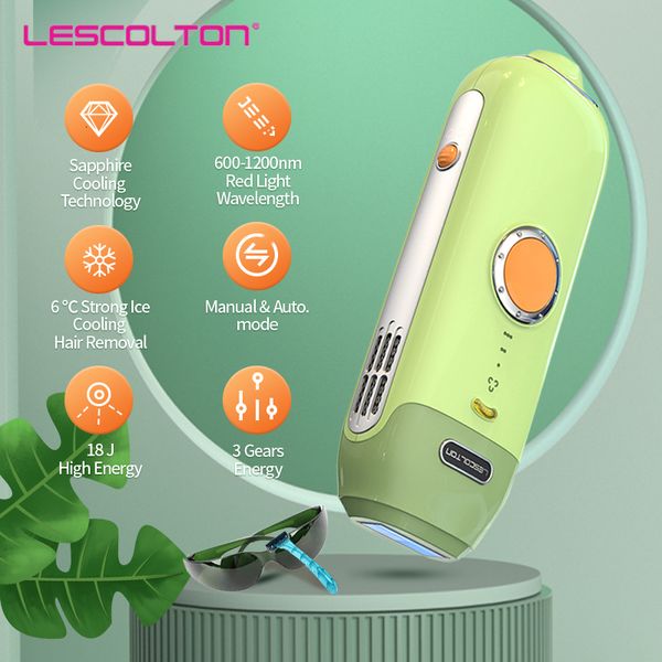 Epilatore Lescolton est Sapphire Laser Depilazione IPL Epilatore Uso domestico Icy Cool Permanent Bikini Trimmer per donna Uomo Drop 230626