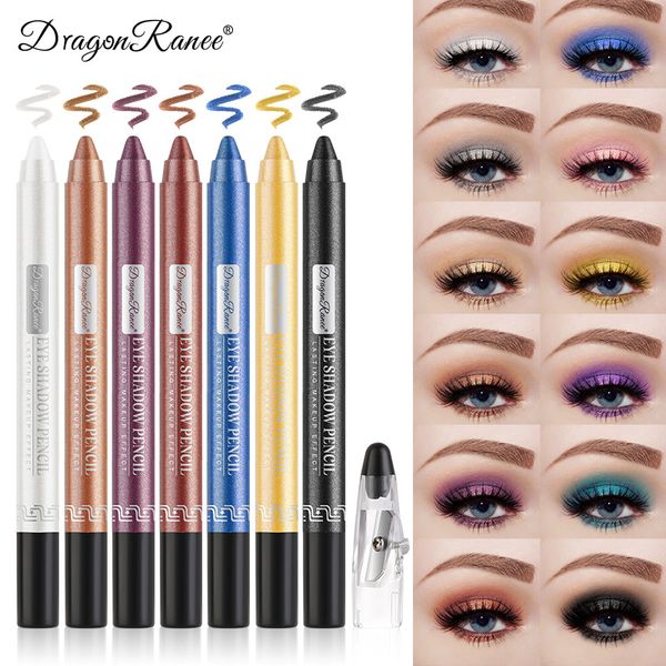 Dragon Ranee 12 цветов карандаш для теней для век лежащий шелкопряд перламутровый долговечный мерцающий блеск для глаз Shodow