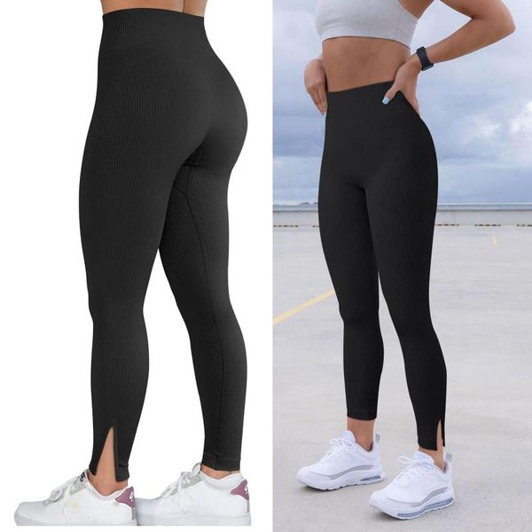 Pantaloni da donna Yoga da donna con leggings a vita alta elasticizzati a 4 vie per le donne