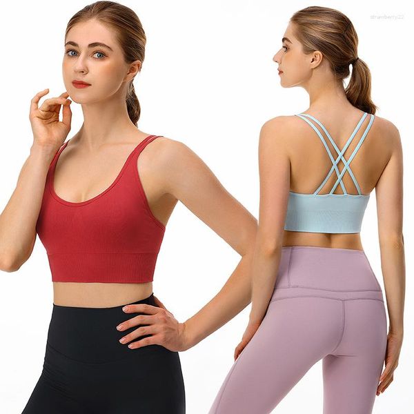 Camisoles Tanks Y-Form American Back Europa und die Vereinigten Staaten Large SAize Sport-BH Speed Dry stoßfeste Fitness-Unterwäsche Sexy