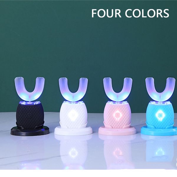Zahnbürste Smart 360° Intelligente automatische Sonic Electric USB-Aufladung U-Typ Zahnbürste Zahnaufhellung Blaues Licht für Erwachsene 230627