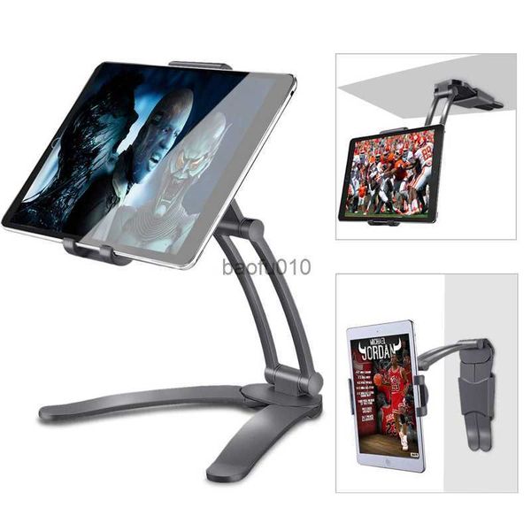 Mutfak Tablet Standı Duvar Masası Tablet Montaj Standı Fit For 5-10.5 inç Genişlik Tablet Metal Parantez Akıllı Telefonlar Sahipleri L230619