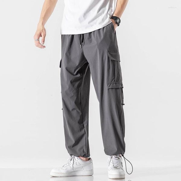 Erkek Pantolon 2023 Koşu Erkekler Spor Eşofman Altı Joggers Cep Katı Slim Fit Streetwear Erkek Pantolon