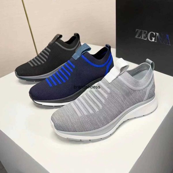 Scarpe casual da uomo di fascia alta 2023 Nuove sneakers estive Fly Weave Scarpe a pedale traspiranti a un piede