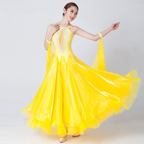 Abbigliamento da palcoscenico Donna Concorso di danza moderna Costumi Abito da ballo Uniformi di alta qualità Valzer Tango Rumba Gonna MQ24