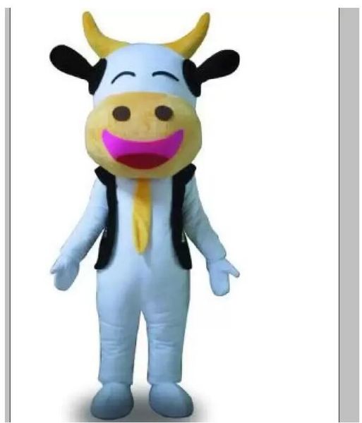 Vendita di fabbrica mucca uomo fortunato Costumi mascotte Fancy Party Dress Personaggio dei cartoni animati Outfit Suit Adulti Taglia Carnevale Pasqua Abbigliamento a tema pubblicitario