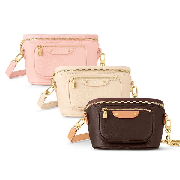 Moda Mini bumbag kemer göğüs çantası Luxurys Bayan tote M82335 M82208 çanta debriyaj Bel çantası Erkek bel çantası Tasarımcı iki omuz askısı zincir şehir crossbody çanta