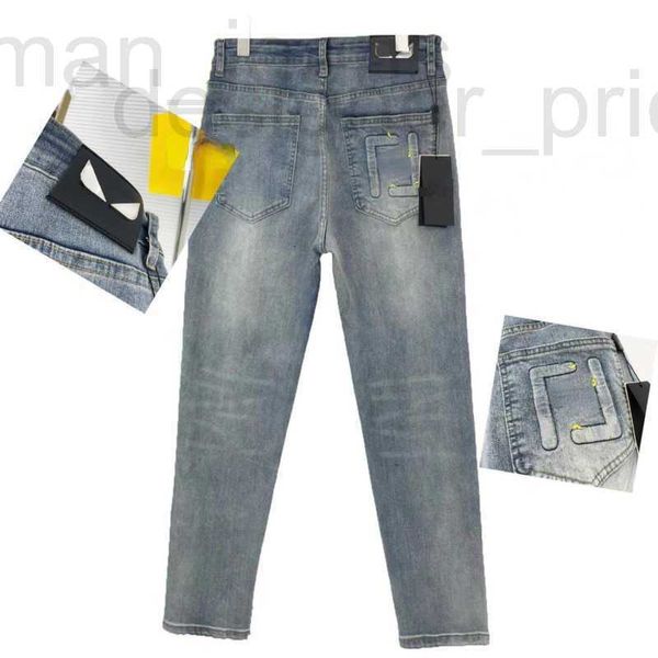 Designer de jeans masculino Designer de alta versão jeans calças masculinas letras 3d bordadas calças moda moletom masculino feminino calças monstrinho