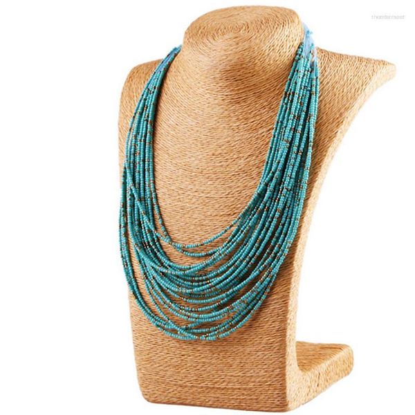 Ketten Boho-Schmuck Indie-ästhetische einteilige Halskette Valentinstag Damen-Accessoires Perlen Luxus-Geschenk geschichtet Großhandel