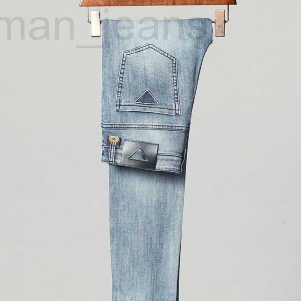 Мужские джинсы дизайнер Мужские большие джинсы Pra брюки Промытые винтажные повседневные брюки Европа Америка мужчина 4xl 5xl 6xl J4WM
