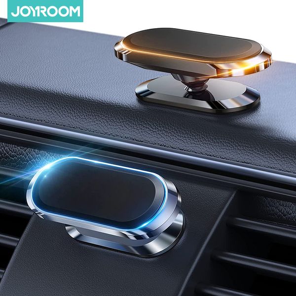 Joyroom 2pcs mini suporte magnético para telefone para carro atualização 8X ímãs metal magnético rotação 360° suporte para telefone para iPhone Xiaomi Huawei