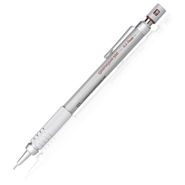 Lápis 1x Pentel Graphgear 500 Lápis de desenho de lápis Mecânica 0,3 0,5 0,7 0,9mm PG513 PG515 PG517 PG519