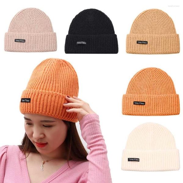 Boinas Moda Carta Inverno Gorros De Malha Chapéu Mulheres Homens Alfabeto Esportes Boné Unissex Outono Quente Atacado