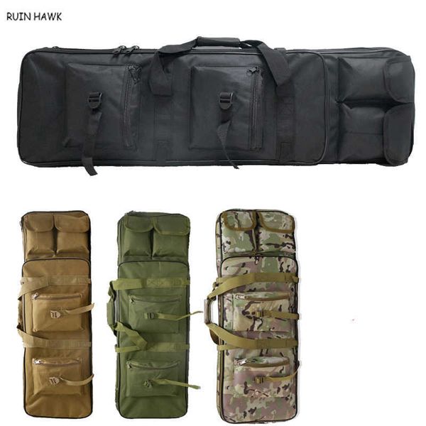 Çok fonksiyonlu Çantalar 81cm / 94cm / 115cm Askeri Tüfek Sırt Çantası Taktik Tüfek Kılıfı Oxford Av Çantası Airsoft Havalı Tabanca Kılıfı Omuz ÇantasıHKD230627