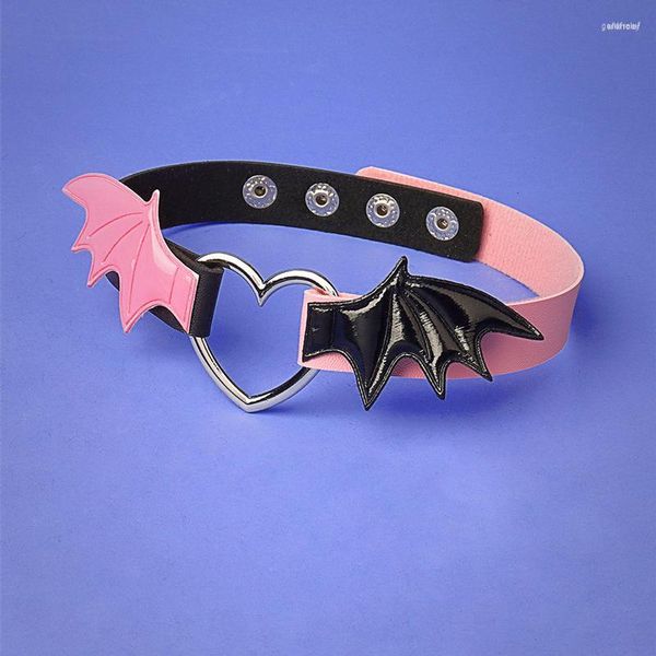 Choker Punk Bat collane in pelle PU collare da diavoletto per le donne gioielli gotici accessori Cosplay regalo per feste Harajuku