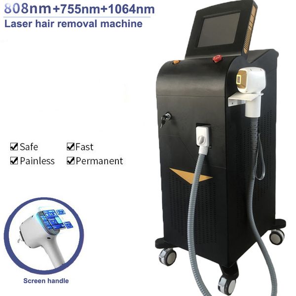 Máquina de depilação a laser ipl de diodo 810 para venda 755 1064 máquinas de salão de rejuvenescimento da pele para depilação 2 em 1