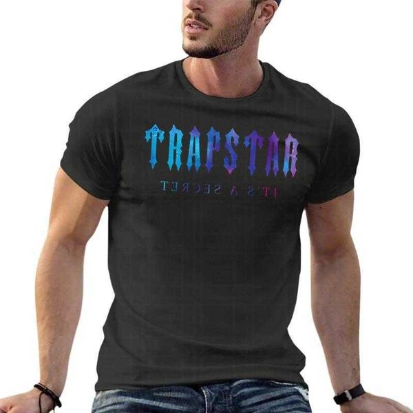 Homens camisetas Trapstar Design Clássico Oversize Camiseta Mens Roupas Manga Curta Streetwear Tamanho Grande Tops Teemen's Men's2dta