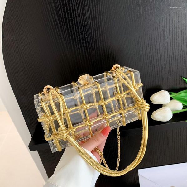 Bolsas de noite coloridas transparentes acrílicas bolsa de ombro para mulher 2023 bolsa de mão de designer de luxo bolsa pequena crossbody verão caixa feminina