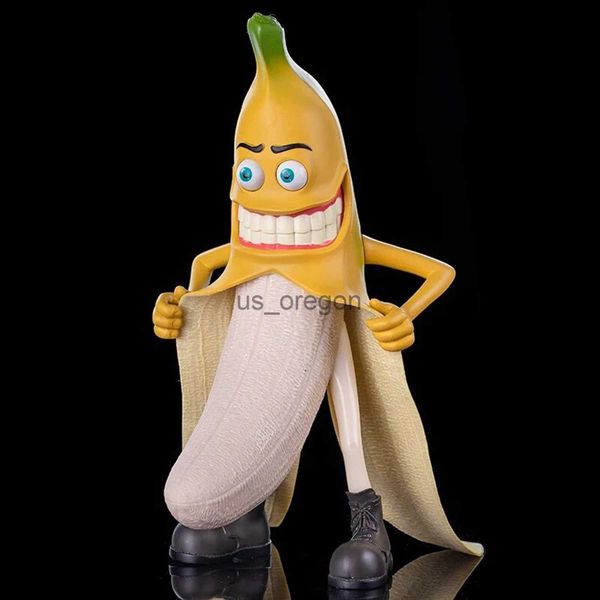 Oggetti decorativi Figurine 30cm Ornamenti di banane malvagie Spoofing miserabile Giocattoli Decorazioni Mr Banana Artigianato in resina Figurine di giocattoli per la casa Decorazioni per la casa Regali creativi