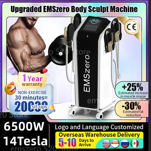 NUOVO EMSZero 2023 EMS-culpt Machine RF DLS-EMSLIM Neo Technology Stimolazione muscolare elettromagnetica 14 Tesla Riduzione del grasso dimagrante Allenatore muscolare EMS