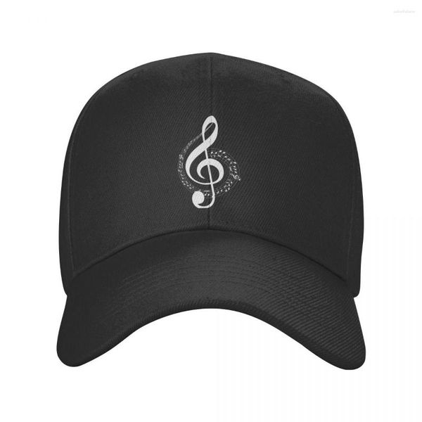 Bonés de bola Moda Música Note Boné de beisebol para homens e mulheres respirável pai chapéu ao ar livre Snapback Trucker Hats