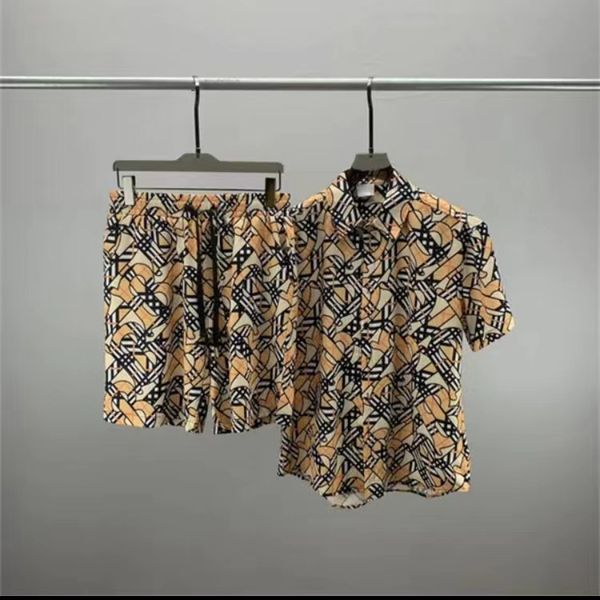 Herren-Hemden mit Blumen-Tiger-Print, lässig, Button-Down-Kurzarm, Hawaii-Hemd, Anzüge, Sommer, Strand, Designer-Hemden, M-3XL, QW7