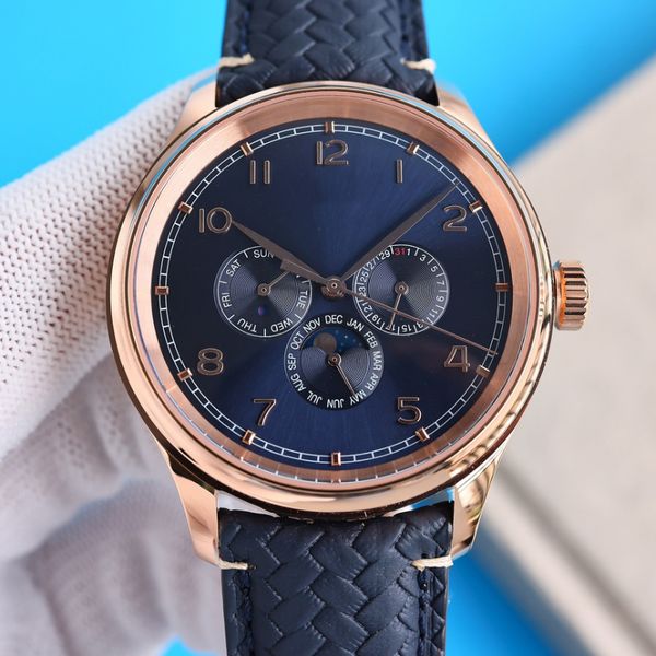 Orologi da uomo Orologi di design Orologio meccanico automatico di alta qualità Zf Nuovo 42 mm Calendario perpetuo Orologio sportivo di lusso impermeabile Aaa con confezione regalo