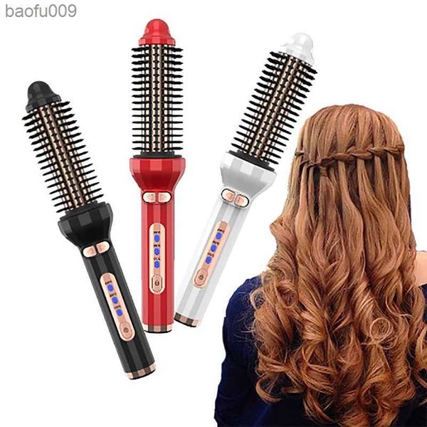 Encrespador de cabelo aquecimento rápido automático ferramentas de estilo de cabelo rolo de cerâmica elétrica modelador de cabelo automático modelador de cabelo rotativo l230520