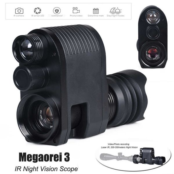 Telescopio Binocolo Megaorei 3 Scope Night Vision Device Optical HD Imaging digitale Full Color Day and Night Visione notturna Telecamere da caccia HKD230627