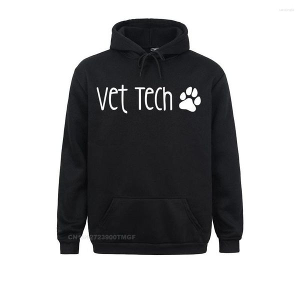 Felpe con cappuccio da uomo Vet Tech Funny Cute Veterinarian Graduation Felpa con cappuccio Hip Hop Casual manica lunga Camisas Maglione per abiti per adulti Autunno