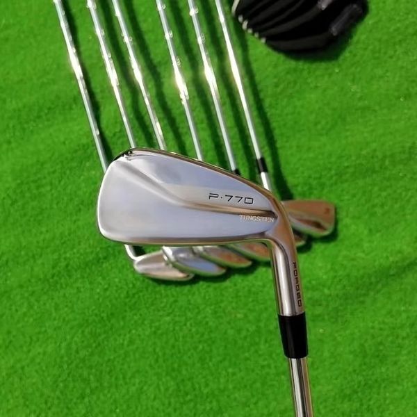 Club Heads 7pcs P770 Golf Clubs Iron Set di ferro 49p RS Steelgrafite Alboni Fastcover 230627