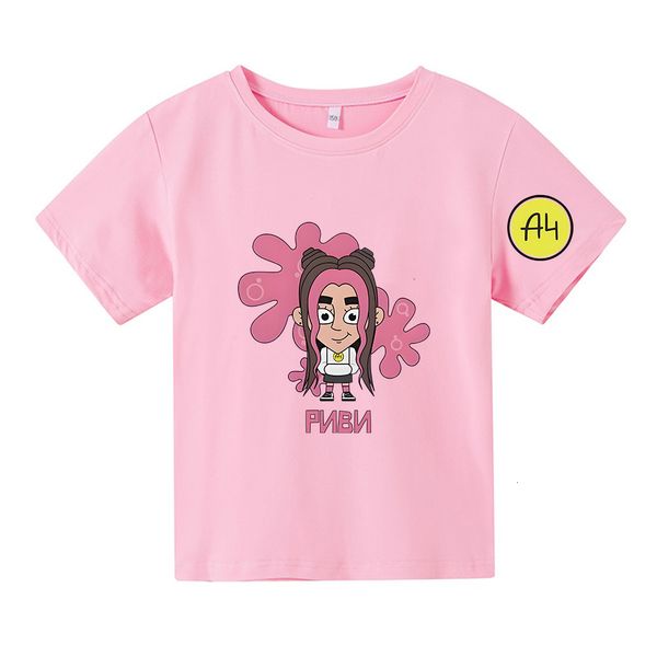 T-shirts Nette 4 Druck kinder T-shirt a4 Cartoon kurzarm T-shirt Für Kinder Sommer Jungen Kleidung Casual Weste tees 230626