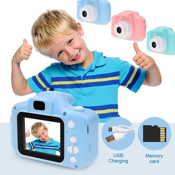 Videocamere giocattolo Mini Cartoon Videocamera per bambini Educativo Schermo HD 1080P Videoregistratore digitale Giocattoli Rosa per regali per ragazze 230626