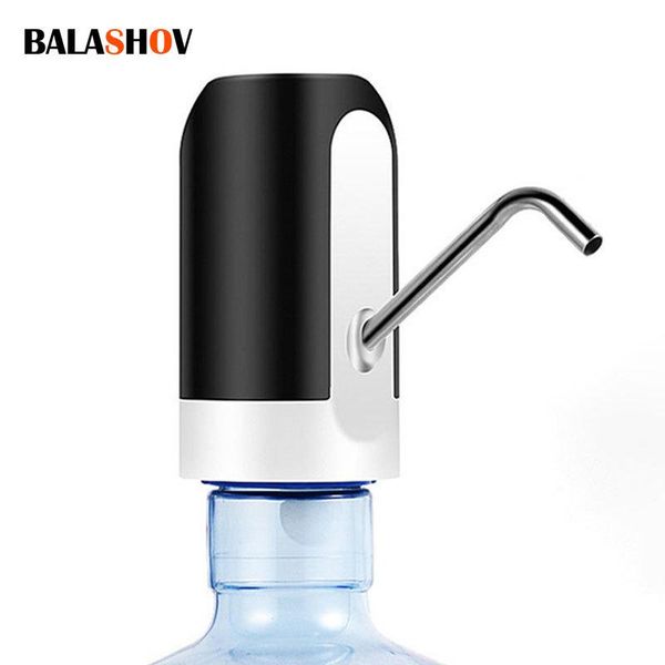 Spender USB Wasserflasche Pumpe Ladung Automatisch elektrischer Wasserspender Pumpenflasche Wasserpumpe Ein Klick Autoschalter Trinkabgabe
