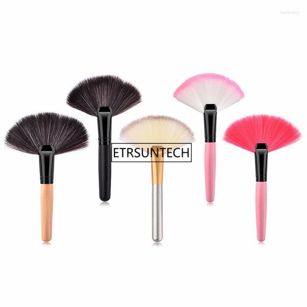 Pincéis de maquiagem 100 pçs Pincel grande em forma de leque Pincel para pó solto Cosmético Fundação Mistura Blush Corretivo F3282