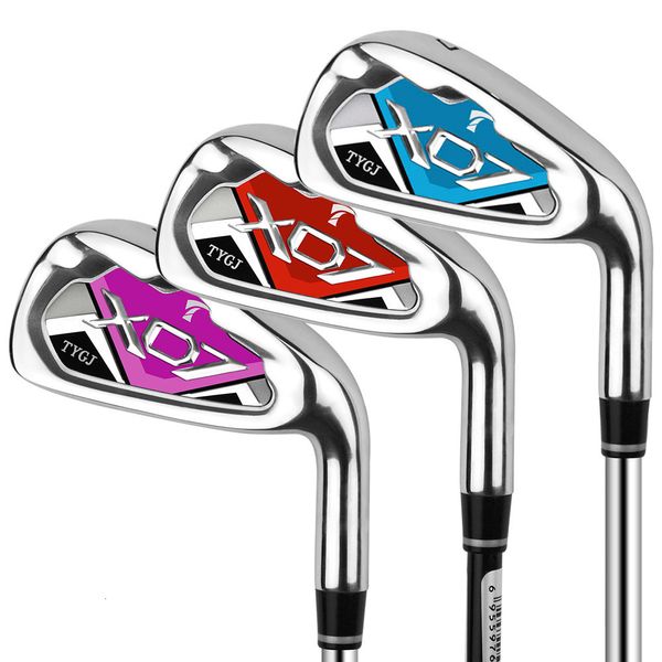 Club Heads TTYGJ Golf Iron Set NO7 для мужчин и женщин стальные графитовые качели практика начинающих правая рука одиночная 230627