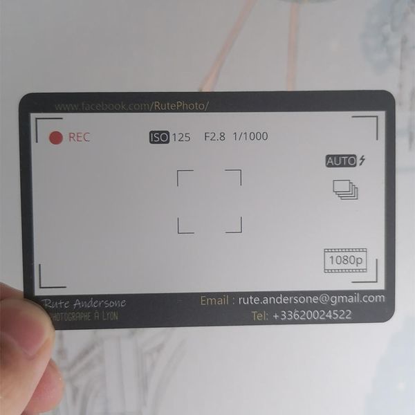 Карты настраиваемые печатные ПВХ прозрачные визитные карточки Название карты Frosted 100 Ppieces /Lot
