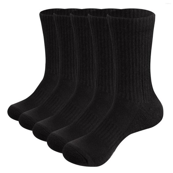 Sportsocken YUEDGE Damen Smart Design Gekämmte Baumwolle Kissen Crew Tennis Wandern Joggen Golf Athletic Trainer Größe 36-43