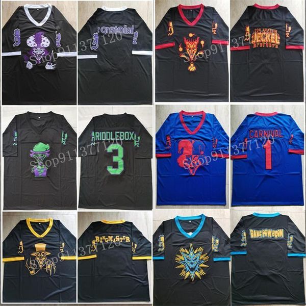 Altri articoli sportivi Custom ICP Insane Clown Posse Riddle Box The Great Milenko Carnival Of Carnage Shangri-La Jeckel Brothers Maglie da calcio 230626