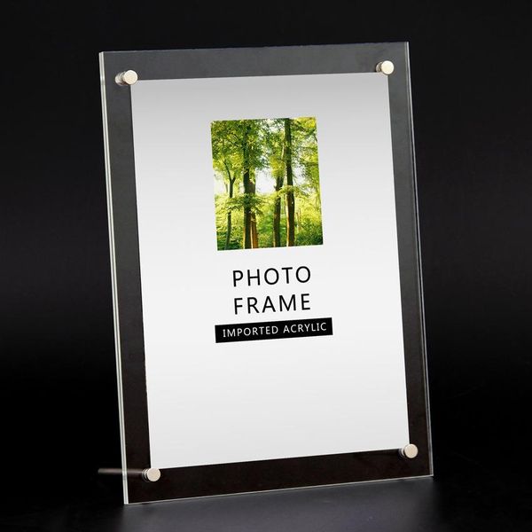 Сертификат отображение подставка Acryle Clear Photo -Frame A4 A3 настольный держатель настольных изображений Фотография двойная панель творчество