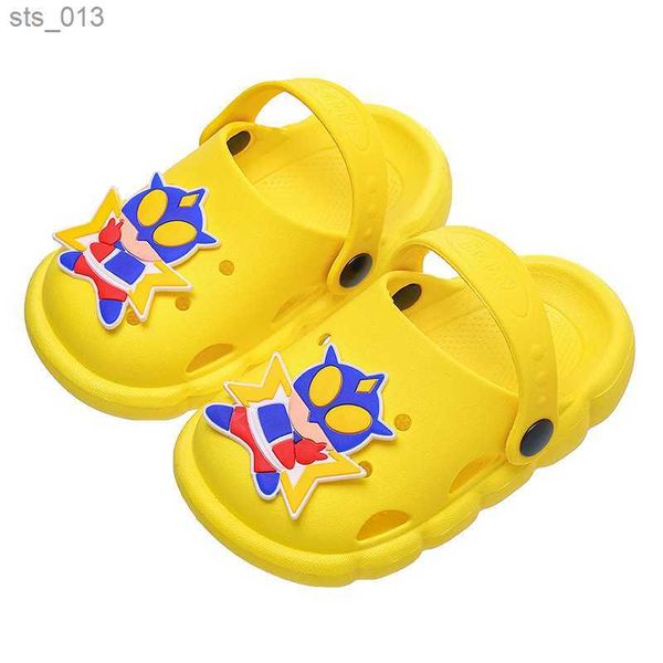 Нескользящие детские тапочки Сандалии летние мальчики детская обувь девочки детские Сабо Crocs для детей мультфильм Мюли оптом L230518